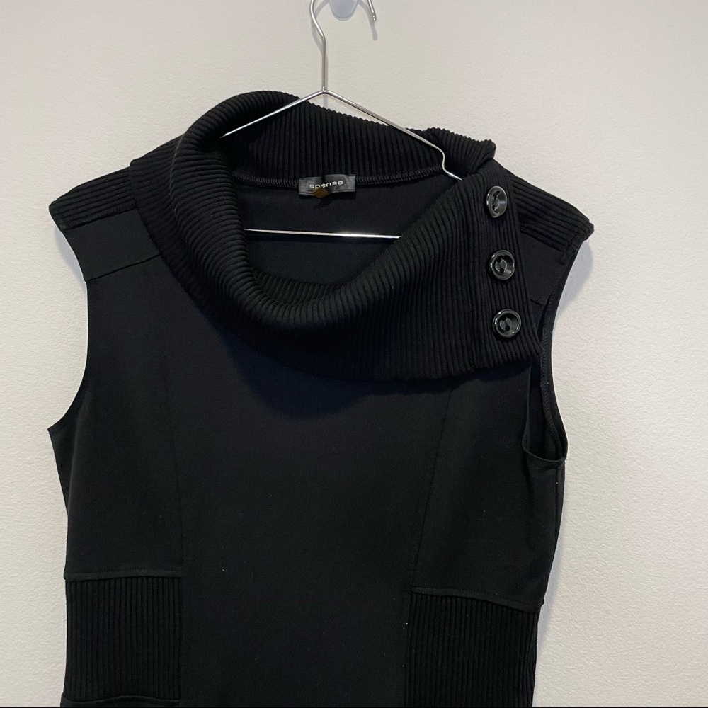 SPENSE Casual midi black dress Womens size 10 - Picture 12 of 14